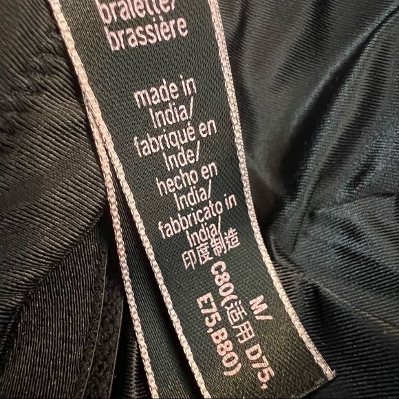 Victoria’s Secret Longline Satin Mesh Black Bralette size M - Picture 5 of 5